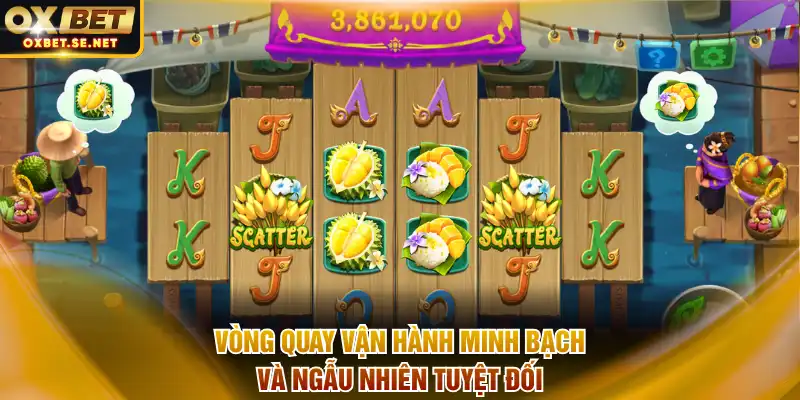 Vòng quay vận hành minh bạch và ngẫu nhiên tuyệt đối